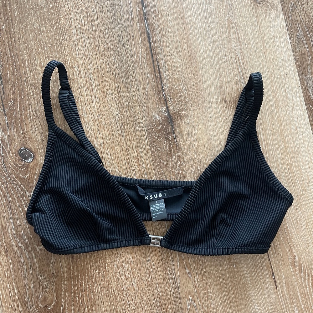 Ksubi Black Minimalist Bra Intimates